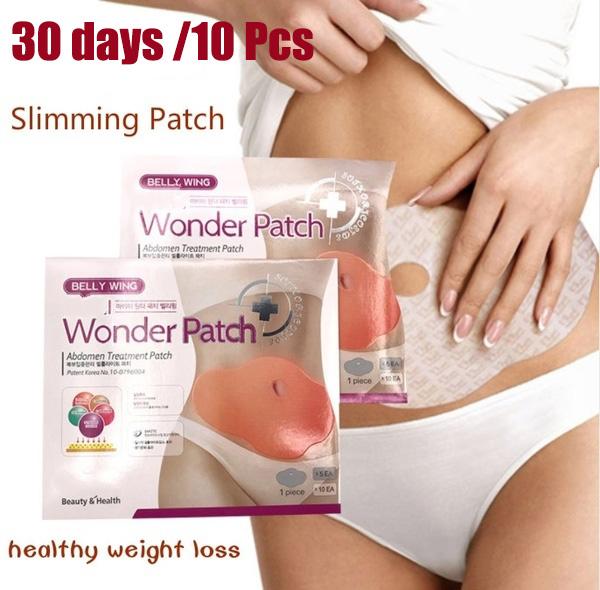 10Pcs Slimming Patch Slim Naval Weight Loss Patches Burning Fat MYMI Wonder Patch Belly Abdomen Women Slimming Massager Products